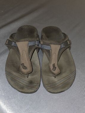 Merrell Brown and Olive Green Men's Thong Sandals